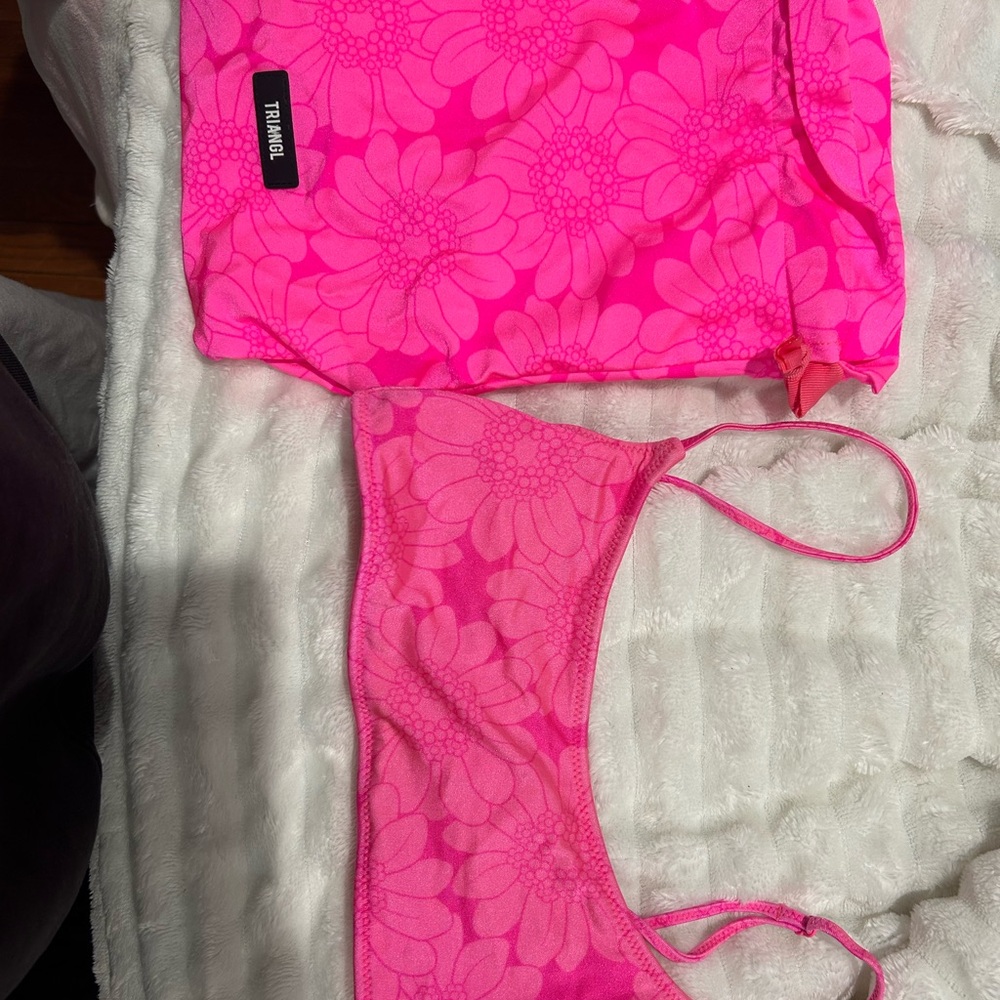 Triangl Pink Floral Bikini Set